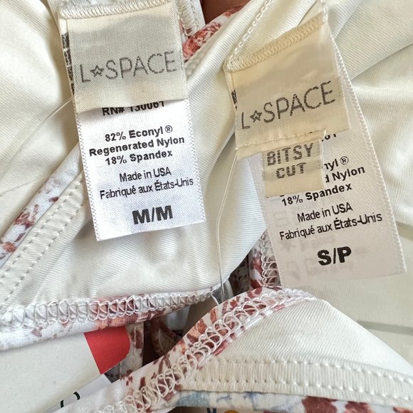 New L*Space Bikini Set Millie Triangle Top & Jay Bitsy Cheeky Bottoms Matching - Picture 9 of 16